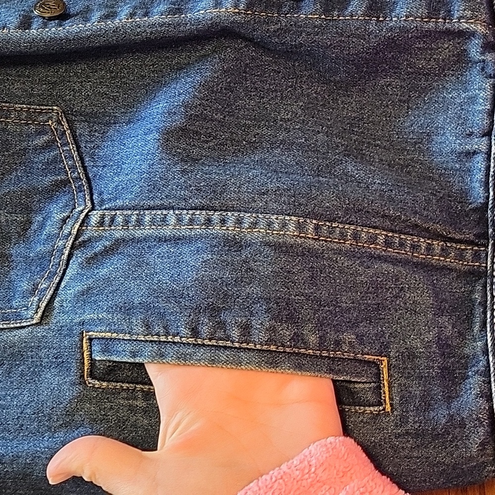 Vintage Marlboro Country Store Denim Jacket with Leather Collar Size Large - Picture 4 of 12